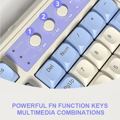 AULA S99 독거미 키보드 Membrane KeyboardWireless Bluetooth Wired Three Mode RGB Gamer Keyboards Office Typing Mute 99 Keys