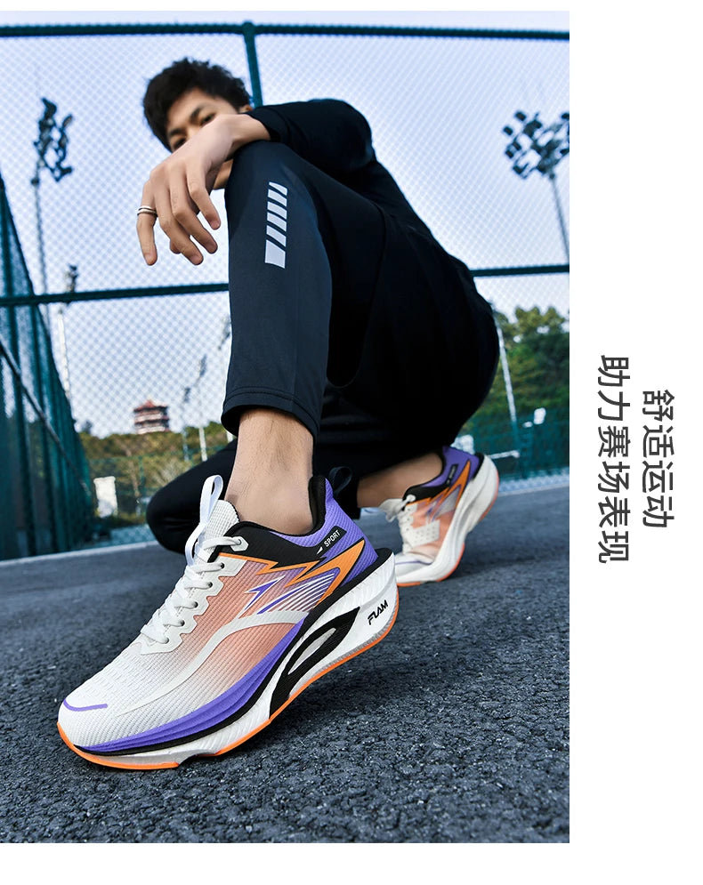 Scarpe sportive da running da uomo per maratona, con cuscino d’aria, traspiranti, leggere e confortevoli, sneakers atletiche outdoor da donna per jogging e tenis