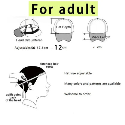 Dragon Ball Peaked Cap for Boy Goku Anime Print Hat Kid & Adult Caps Breathable Summer Hats Fashion Cartoon Costume Matching Hot