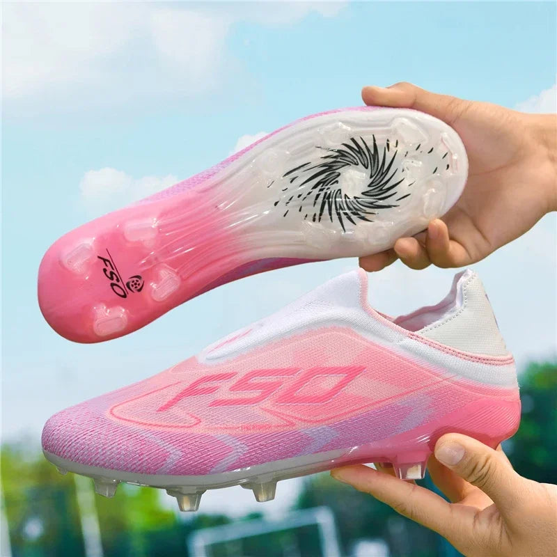 Nouvelles chaussures de football pour hommes, chaussures de sport, chaussures de soccer, haute qualité, ultralégères, haute tige, respirantes, futsal, antidérapantes, pour match en extérieur