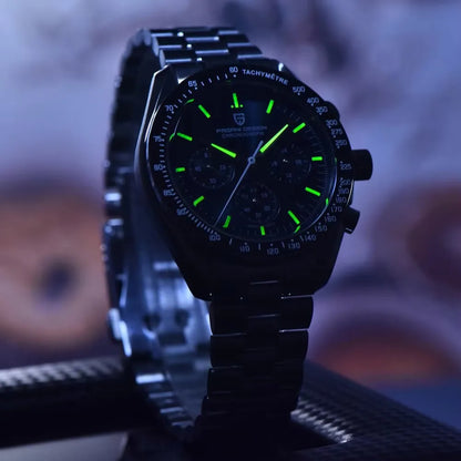 PAGANI DESIGN Moon sat – luksuzni kvarcni kronograf za muškarce, sportski stil, safirno staklo s antirefleksivnim premazom, luminescentni prikaz