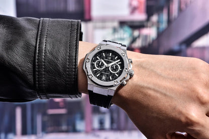 Relógios de quartzo para homem PAGANI DESIGN – Cronógrafo desportivo de luxo, estanque, com ponteiros luminescentes e vidro de safira com tratamento antirreflexo