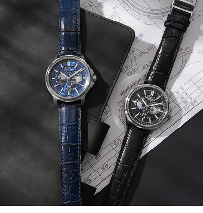 BORIAGE(BOAIJIUA) Fully Automatic Mechanical Men's Watch Original Design Mechanical Watches  Waterproof Luminous Wristwatch