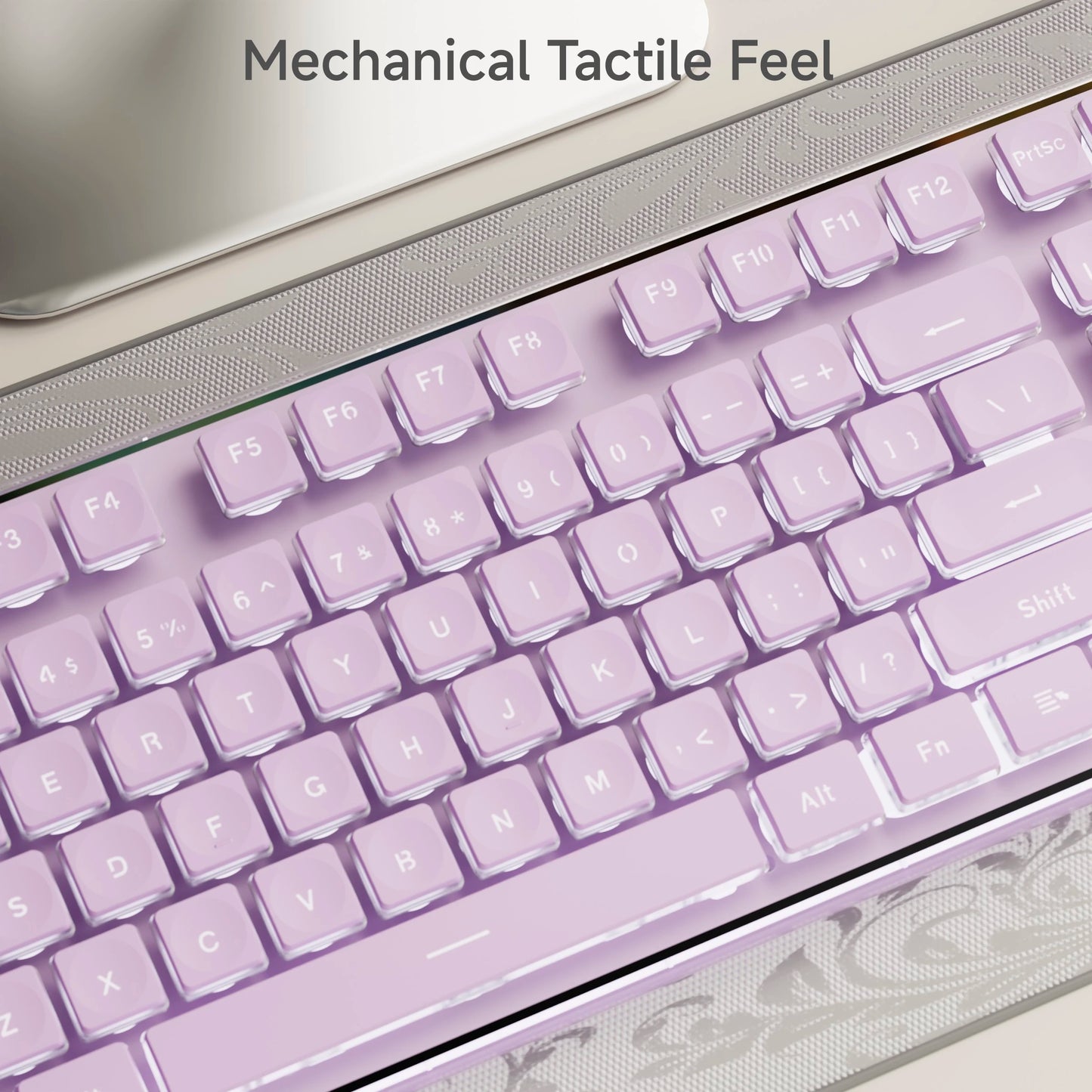EWEADN V3 Wired Silent Office & Gaming Keyboard, Film Key Design, Ergonomic, for Windows/Laptop/PC/Desktop, E-sports Accessory