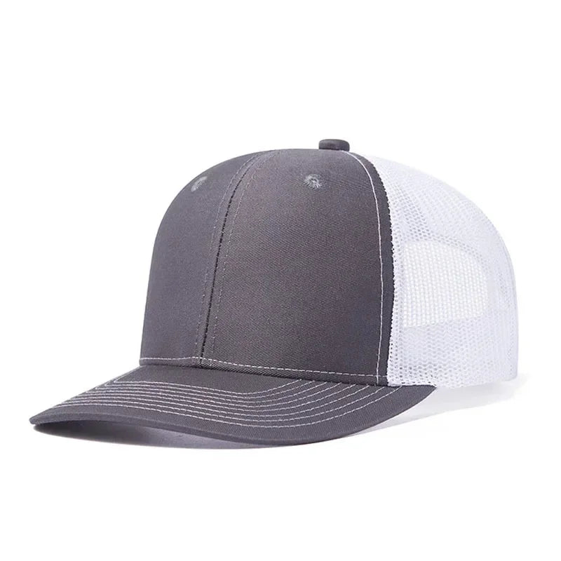 Hot Sale Summer Mesh Baseball Cap Men Women Slight Curved Snapback Trucker Hat Unisex Casual Outdoor Breathable Dad Cap Gorras