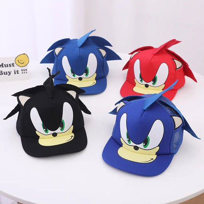 New Sonic The Hedgehog Shadow Sonic Mouse Hat Supertone Mouse High End Embroidery Sun Hat Kids Gifts Baseball Cap Fashion
