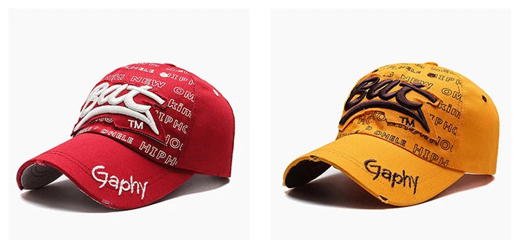 Hat Men'S Hip Hop Baseball Cap Korean Version Ins Tide Brand Summer Letter Embroidered Cap, Sun Protection Hat