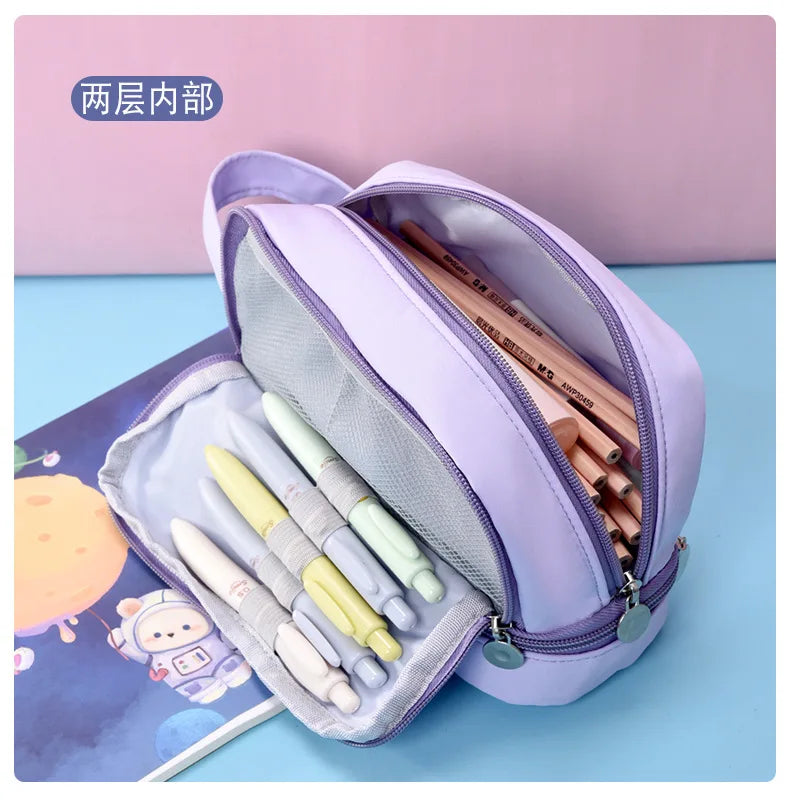 Game Anime Fortnites Student Pencil Case Cute Boy Girl Pencil Bag High-capacity Pencilcase Nylon Pen Case School Kids Stationery