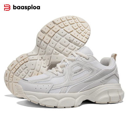 Chaussures de course pour femme Baasploa : baskets de jogging légères et tendance en mesh, antidérapantes, pour femme, d'extérieur, respirantes, colorées et décontractées