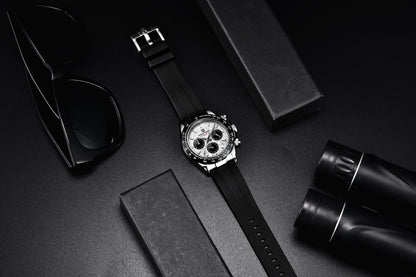 PAGANI DESIGN 1664 Luxury Automatic Mechanical Men's Watch VK63 movement AR Sapphire Crystal Rubber 100m Waterproof Men's Watch