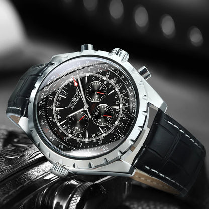 JARAGAR 212 Mechanisch automatisch herenhorloge, modieus, zakelijk, luxe, weekkalender, herenhorloge, premium cadeau, Reloj Hombre