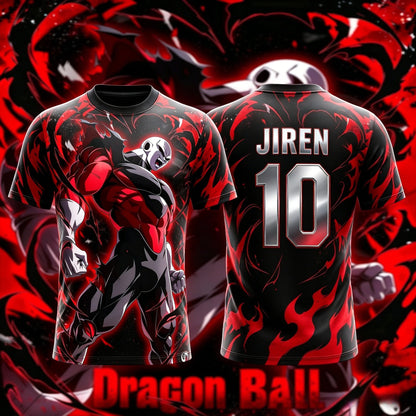 Dragon Ball Summer New NO.10/7 Jiren T-shirt anime pour homme adulte, maillot de football imprimé en 3D, t-shirt pour enfants, maillot spécial Y2k