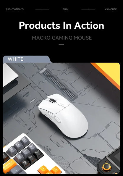 Attack Shark R1 2.4G USB Wireless Bluetooth Gaming Mouse 18K DPI PAW3311 Tri-Mode Connectivity 59g Lightweight For PC Laptop Mac