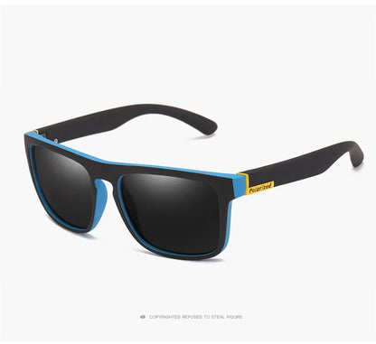 Black Polarized Square Sunglasses Men Women Fashion Classic Driving Shades for Outdoor Sports Cycling Travel Fishing Eyewears