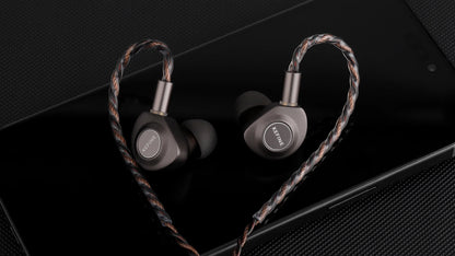KEFINE Delci 10mm DLC+PU Diaphragm Dynamic Driver Hifi Wired IEM Earphones with CNC Metal & Detachable 0.78mm 2pin 3.5mm Cable