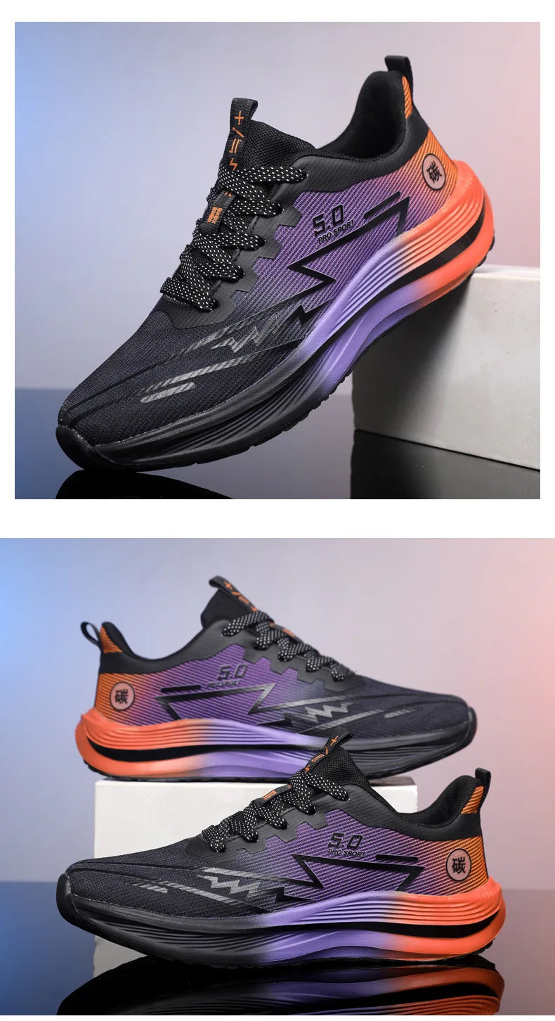 Unisex Lightweight Breathable Running Shoes Sporty Casual Low Top Flat Laced Footwear for Men And Women in Various Colors