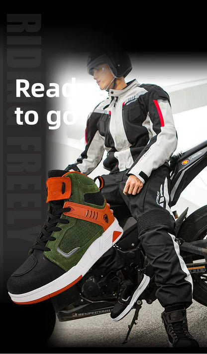 Motorcycle Boots 2026 New Men Women Motorbike Riding Shoes Breathable Biker Boots Motorboats Motorcycle Shoes Bota