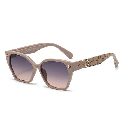 New Luxury D Brand Glamour Sunglasses For Women And Men Stylish Cat Eye Designer Eyewear Classic Fashion Unisex Glasses UV400