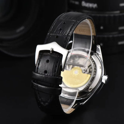 Seiko Fashion Business Machinery Watch Simple Casual Men's and Women's Couple Watch High Quality Leather Strap Waterproof Watch