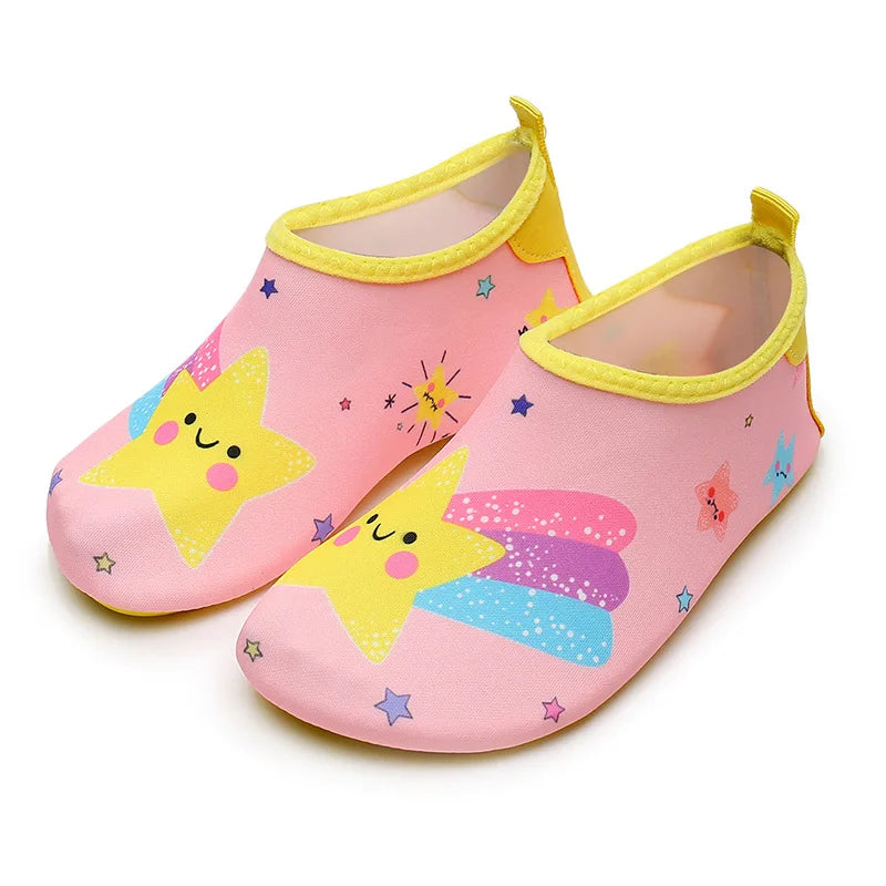 Weiche, faltbare Wasserschuhe für Jungen und Mädchen – Kinder-Strandschuhe für Sommer, Outdoor, Waten, Schwimmen, Surfen und Meer, schnell trocknende Aqua-Schuhe