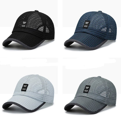 Summer Mesh Cap Baseball Breathable Outdoor Adjustable Snapback Hiking Fishing Cap Women Men Cool Casual Sport Cycling Cap