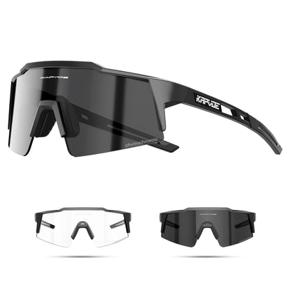 KAPVOE Photochromic Cycling Sunglasses for Men Glasses Fashion Mountain Bicycle Road Speed Cool Goggles Sports MTB Bike Eyewear
