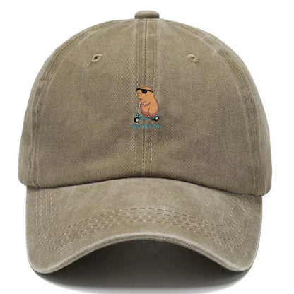 Capybara Cartoon Washed Cotton Baseball Cap For Men Women Embroidery Unisex Soft Hats Vintage Funny Animal Hat Cute Fashion Caps