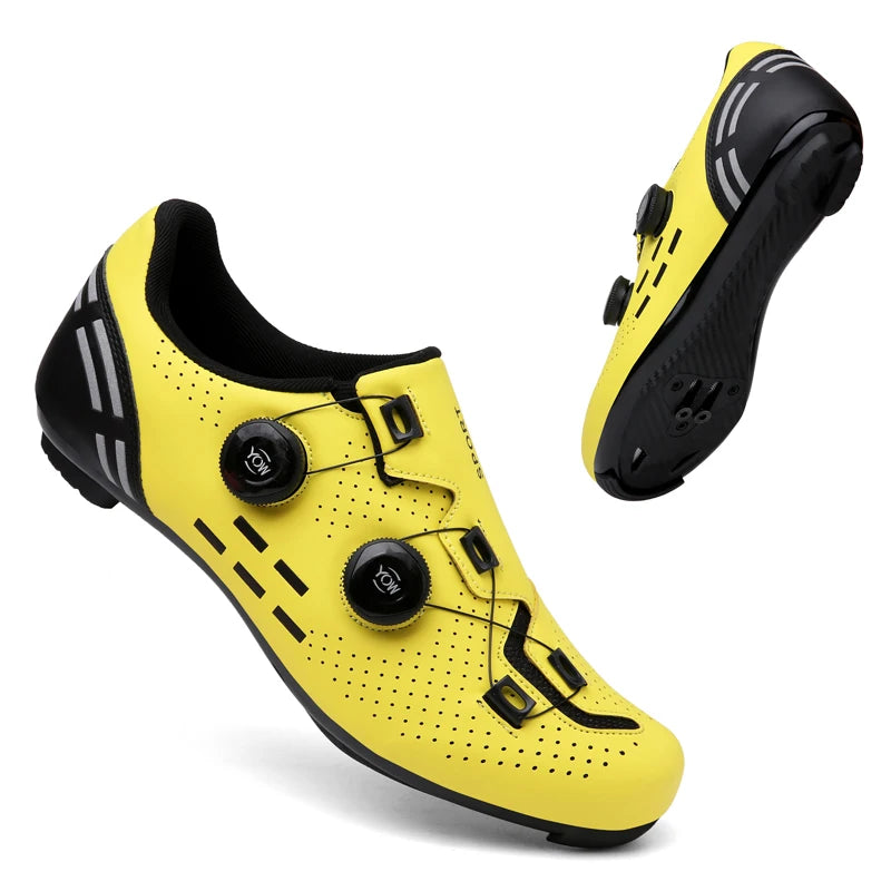 Pantofi de ciclism de înaltă calitate, SPD cu autoblocare pentru bărbați, pantofi sport de curse pentru bicicletă, pantofi de ciclism MTB de munte antiderapanți pentru femei, 36-47