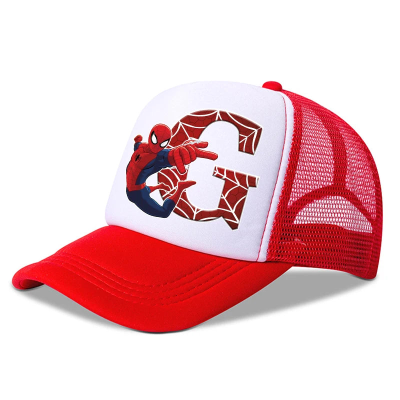 Spiderman Children Baseball Cap Kawaii Cartoon Printed Cap Boys Girls Outdoor Sports Sun Hat Adjustable Peaked Cap Kids Gifts