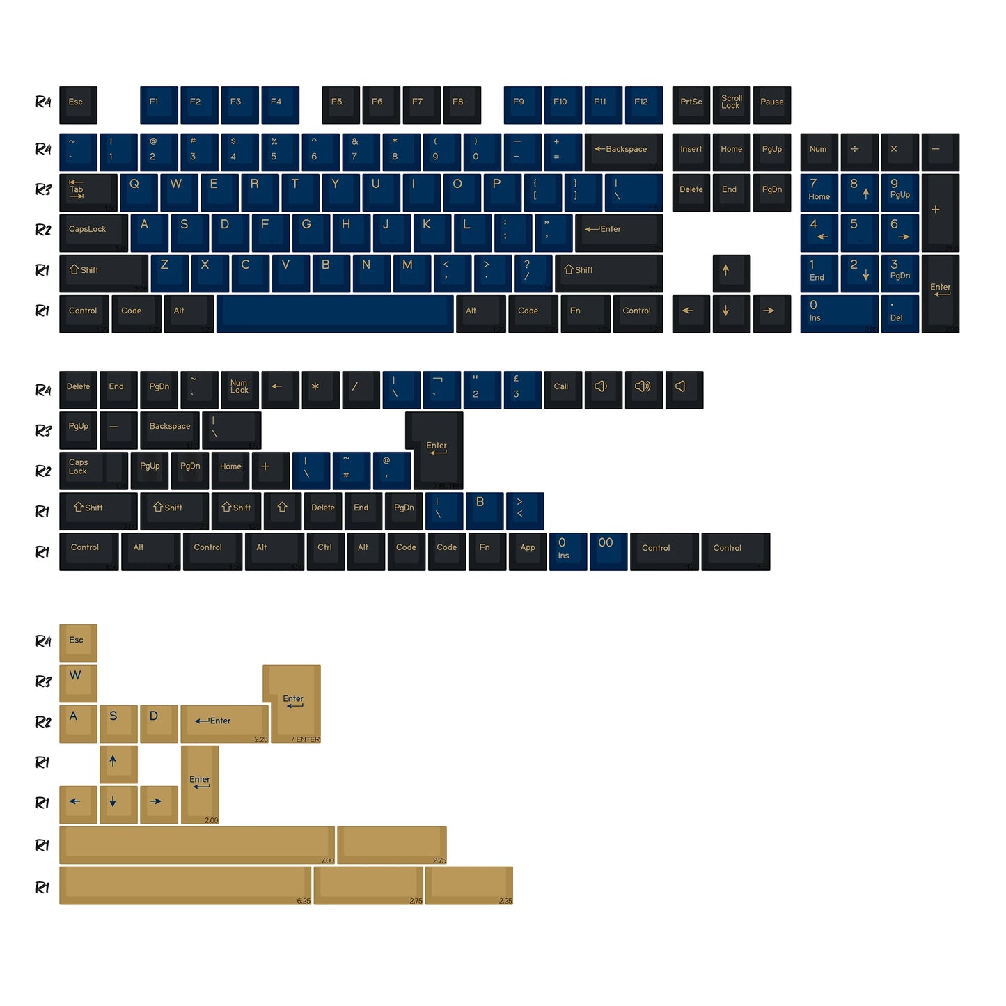 KBDiy 174 Keys Retro GMK GMK Hammerhead Dark PBT Keycap Double Shot Cherry Profile Key Caps For MX Switches Mechanical Keyboard