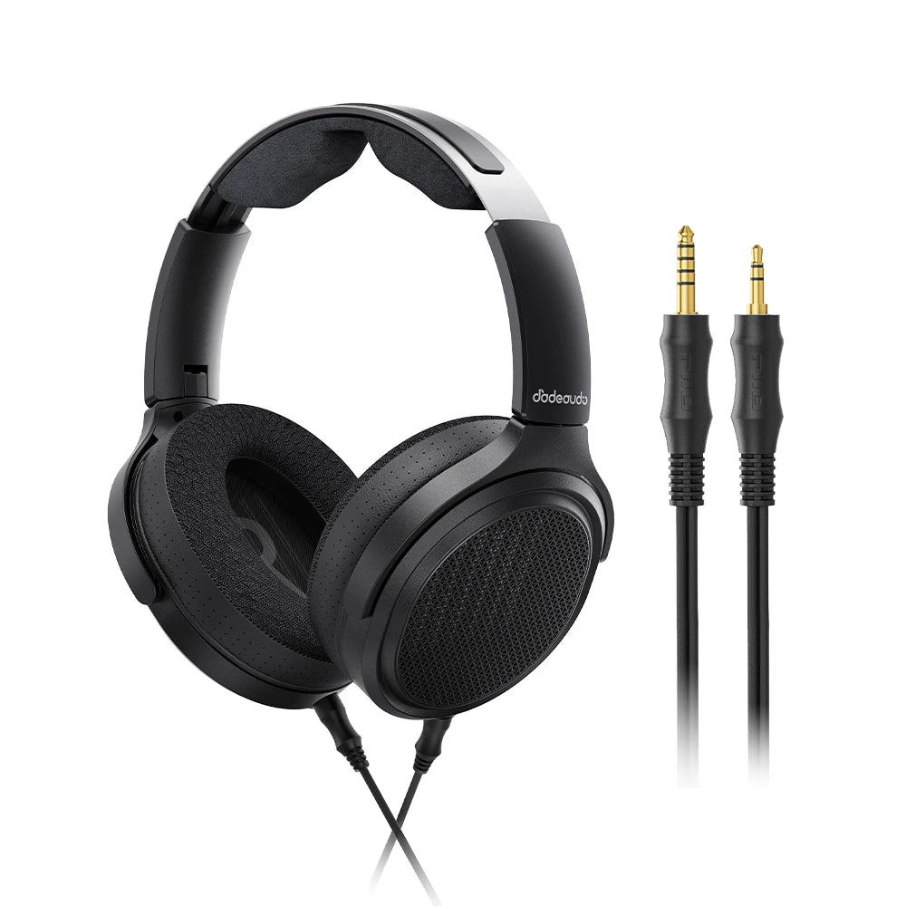 FiiO JT7 Planar Magnetic Audiophile Headphones – Over-Ear HiFi Wired Headset with 95x86mm Driver, Adjustable Headband, 4.4mm/3.5mm Cable
