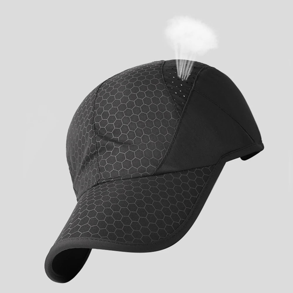 New Mesh Baseball Caps High Ponytail Snapback Cap Hollow Back UV Protection Sun Hat Casual Messy Hair Bun Ponytail Baseball Caps