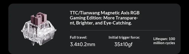 MCHOSE ACE 60 Pro ACE68 V2 Customized Magnetic Axis Gaming Mechanical Keyboard Wired Hot Swap 0.08ms 0.001mmRT 8KHz 256K SOCD/RS