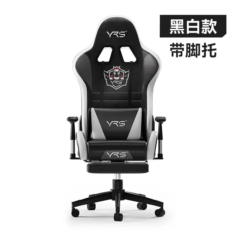 Ergonomic Esports Gaming Chair with Reclining Backrest, Adjustable Height Office Chair, Comfortable Computer Game Chair with Armrests and Wheels