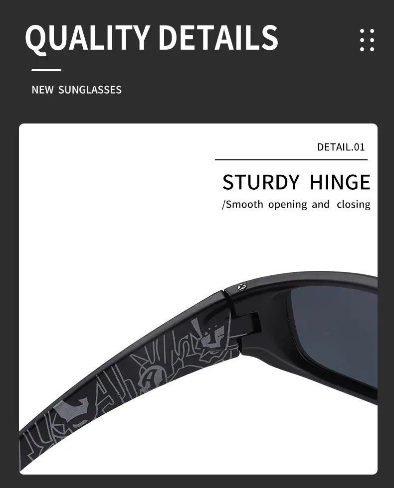 Designer Luxury Brand Polarized Sunglasses Men Protection Mountaineering Windproof Eyewear Driving Outdoor Sports Sun Glasses