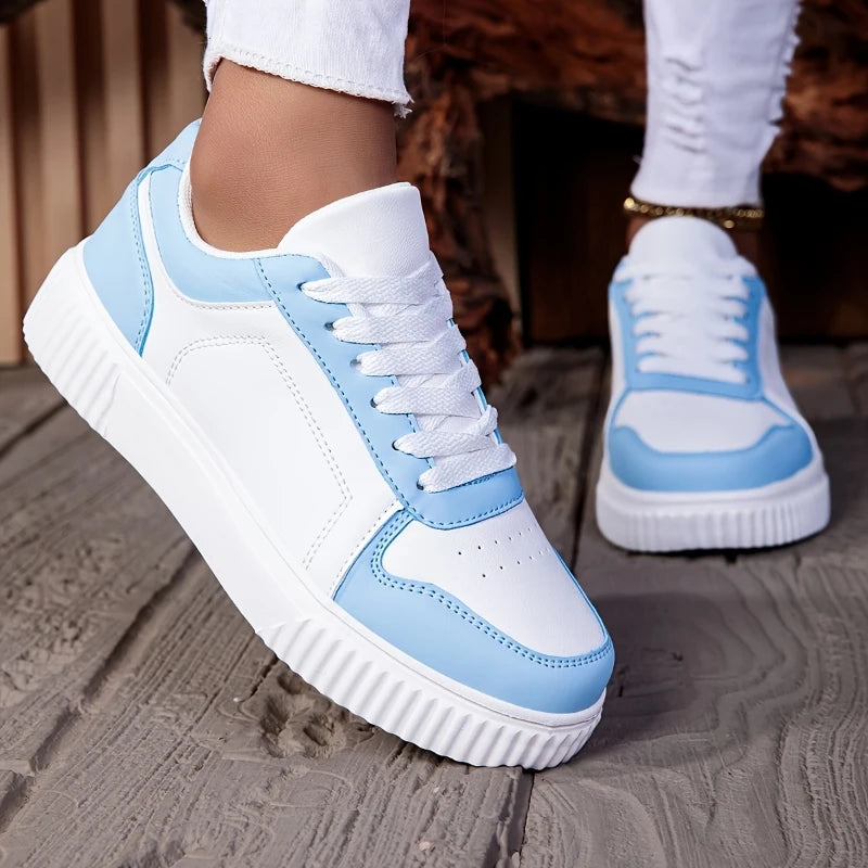 Damen- und Herren-Casual-Sneaker mit vulkanisierter Sohle, Schnürung, rutschfest, leicht und bequem, Unisex-Sportschuhe