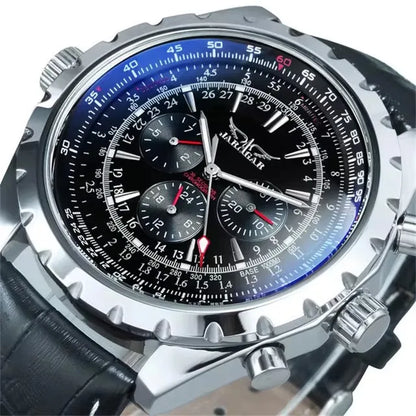 JARAGAR 212 Mechanisch automatisch herenhorloge, modieus, zakelijk, luxe, weekkalender, herenhorloge, premium cadeau, Reloj Hombre
