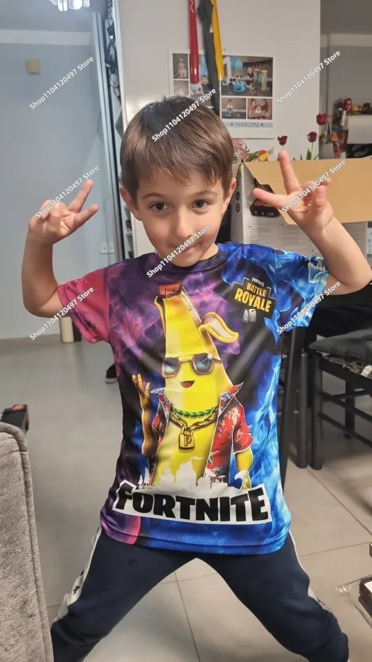 2025 New Fortnite 3D Printed Unisex Hoodie Casual Coat Game Peripheral Cosplay Children Clothing Gifts