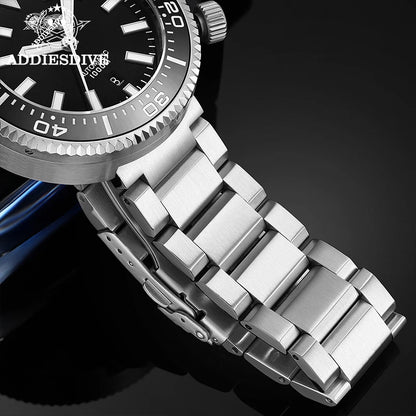 Orologio da immersione di lusso da uomo ADDIESDIVE, impermeabile fino a 1000 m, con vetro zaffiro e quadrante luminescente – Orologio meccanico a carica automatica