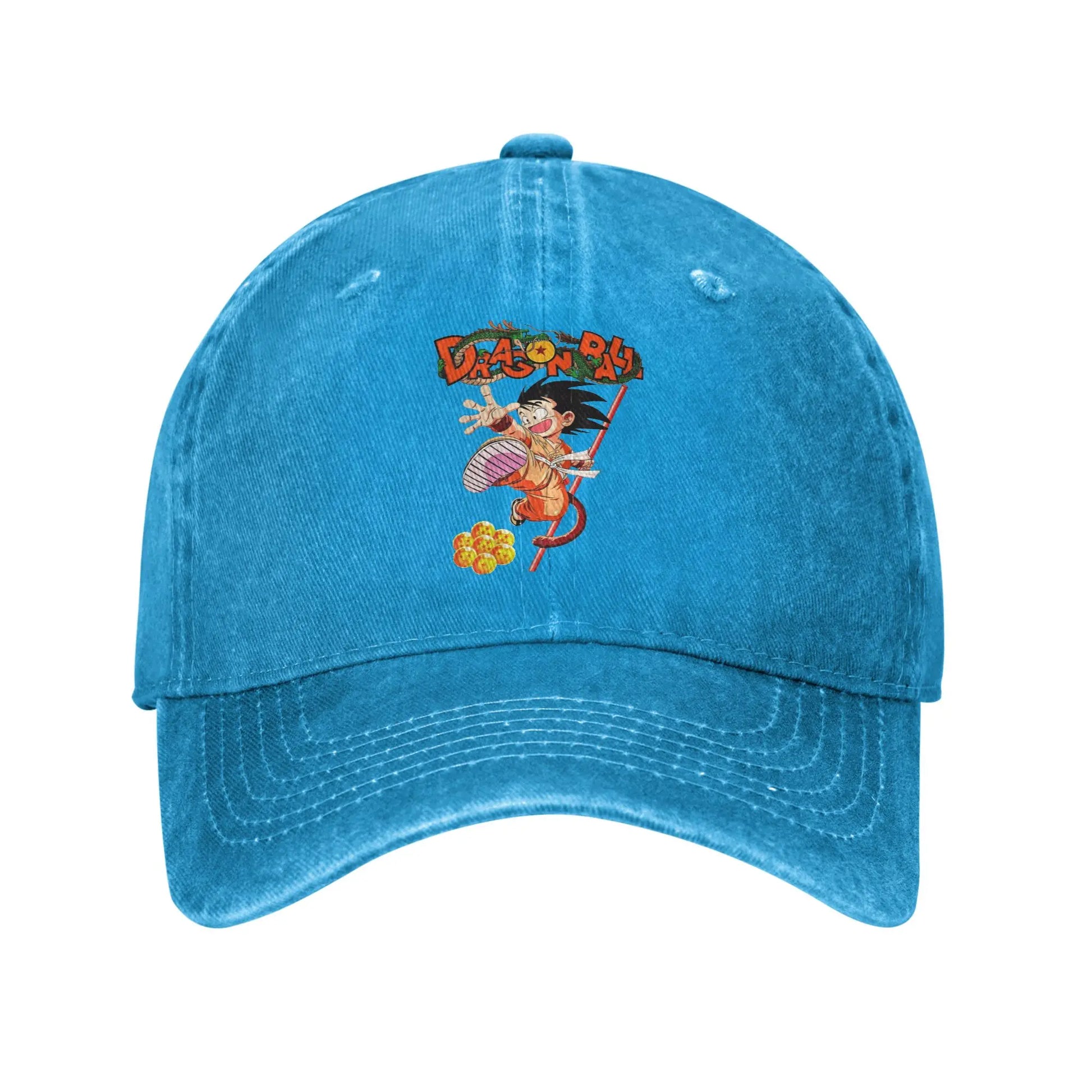 Goku and the Dragon Ball Z Men Women Baseball Cap Distressed Washed Caps Hat Casual Outdoor Activities Adjustable Snapback Cap, produit gaming premium Fraquane