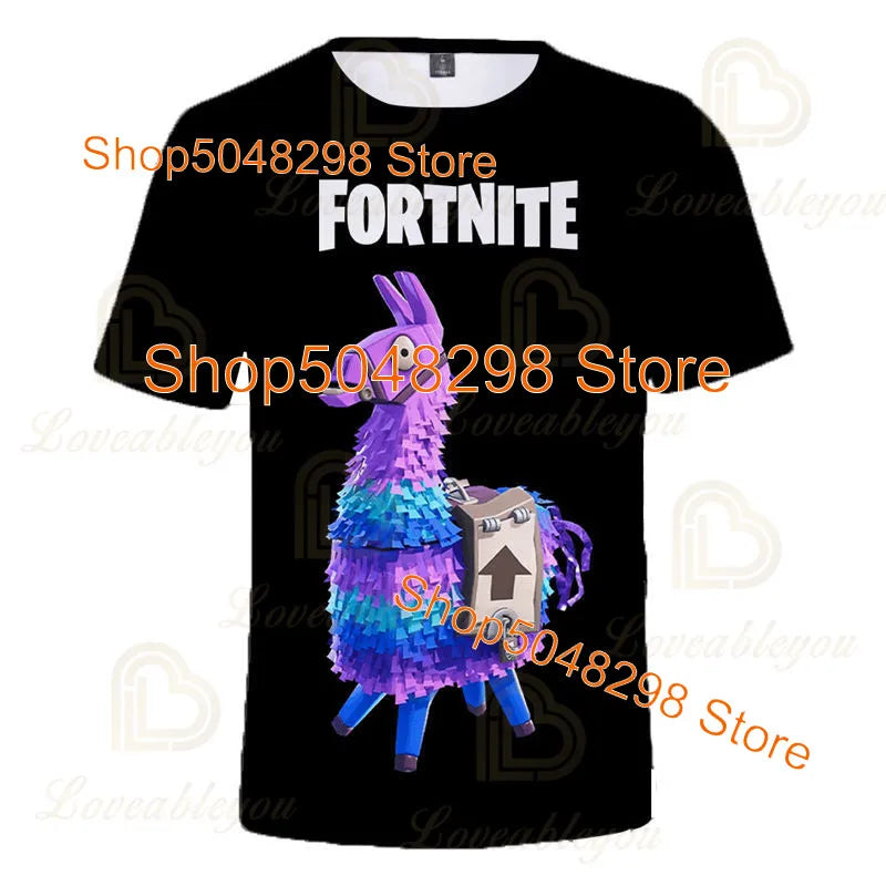Fortnite Victory Kinderbekleidung für Jungen und Mädchen, Battle Royale 3D-Sweatshirt, Oberteile für Jungen und Mädchen, Kinder-T-Shirt, Hero-Teen-Tops
