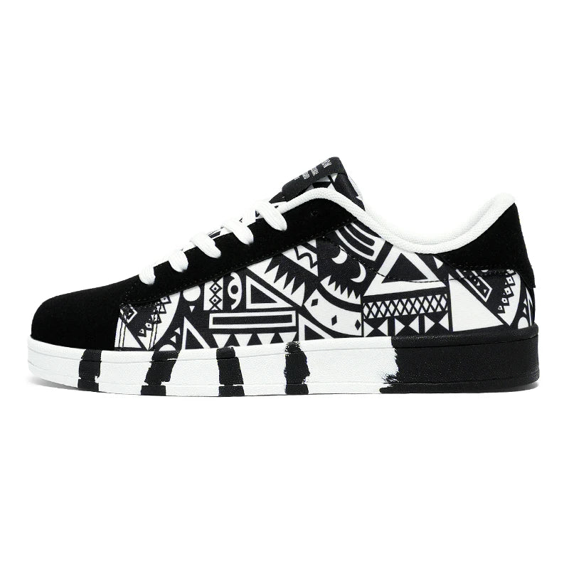 YRZL skateboard-sko til mænd, sneakers i kanvas, afslappede og åndbare gåsko, lette flade sko til mænd, trendy streetwear-sportssko