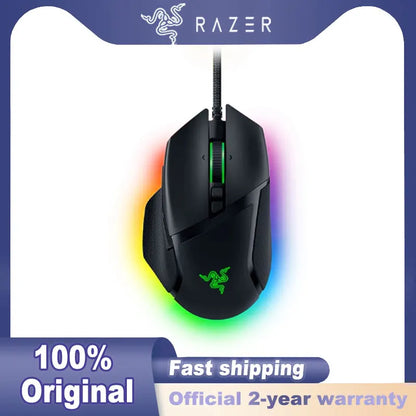 NEU 100% originale Razer Basilisk V3 kabelgebundene Gaming-Maus für Gamer, 26000 DPI optischer Sensor, E-Sports mit RGB-Beleuchtung für PC und Laptop