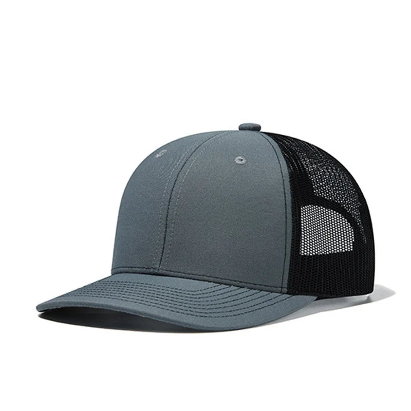 Hot Sale Summer Mesh Baseball Cap Men Women Slight Curved Snapback Trucker Hat Unisex Casual Outdoor Breathable Dad Cap Gorras