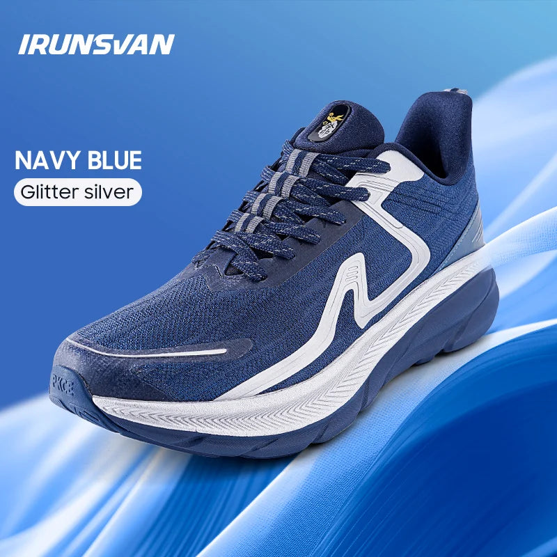 IRUNSVAN 2026 Scarpe da running originali con cuscino d’aria, scarpe sportive traspiranti per fitness, salto ed esercizio, scarpe da camminata da uomo