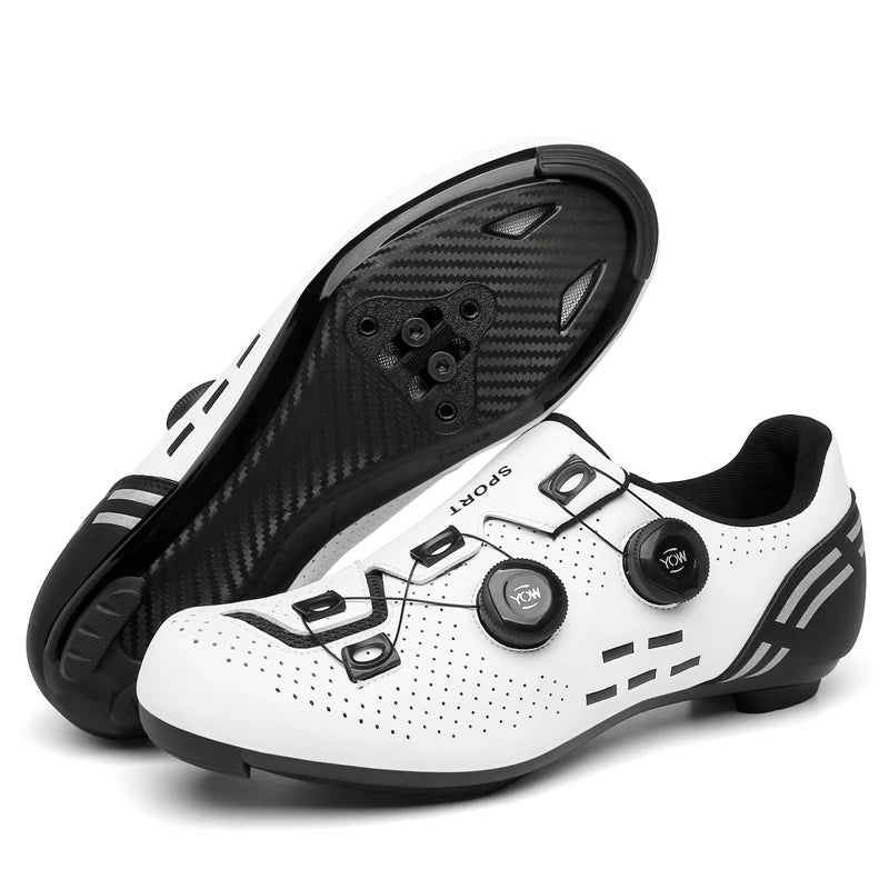 Pantofi de ciclism de înaltă calitate, SPD cu autoblocare pentru bărbați, pantofi sport de curse pentru bicicletă, pantofi de ciclism MTB de munte antiderapanți pentru femei, 36-47