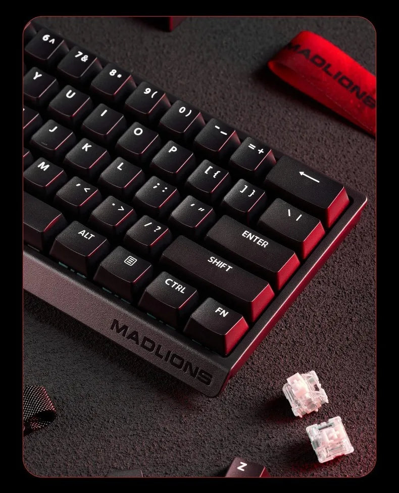 Madlions mad60he Mad60 Mad68 HE Mechanical Keyboard Magnetic Switch Mad60he Wired Game Keyboard Rapid Trigger Rgb Keyboard