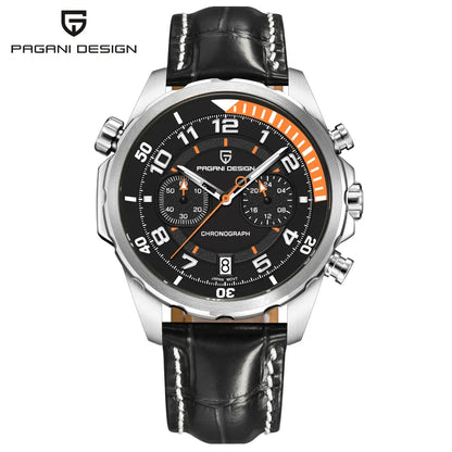 PAGANI DESIGN Watches 2026 New Strong Luminous Luxury Quartz Men Watch Fashion Leather Watch For Men Sapphire Glass Chronograph