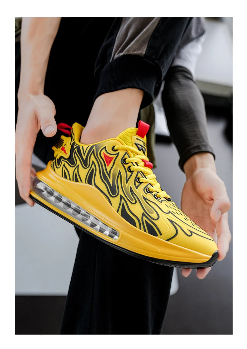 Luxury Men's Sneakers Casual Breathable Trainer Race Fashion Loafers Running Shoes for Male Tenis