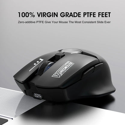 Ασύρματο ποντίκι Bluetooth διπλής λειτουργίας με έξυπνη οθόνη, αθόρυβη φόρτιση, για γραφείο, gaming και tablet, φορητό και καθολικής συμβατότητας
